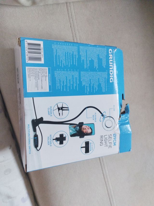 Anillo luz selfie Grundig 9cm