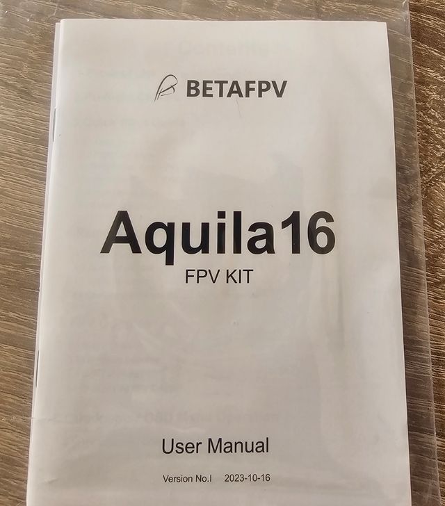 Kit dron BetaFPV Aquila 16.