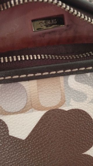 Bolso Tous bandolera marrón beige