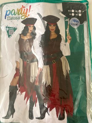 Disfraz pirata adulto Atosa talla M/L