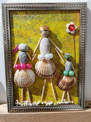 Quadro "Insieme" di conchiglie e...