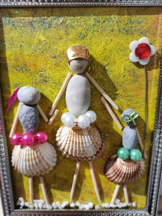 Quadro "Insieme" di conchiglie e...