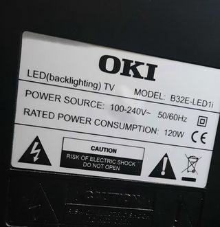 TV OKI 23" negra