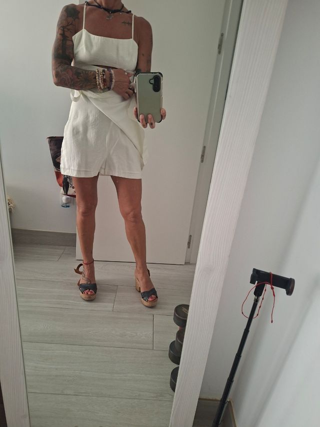 Vestido blanco Zara - T.xs