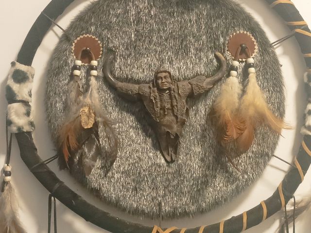 Atrapasueños Indio - Cuero y Plumas