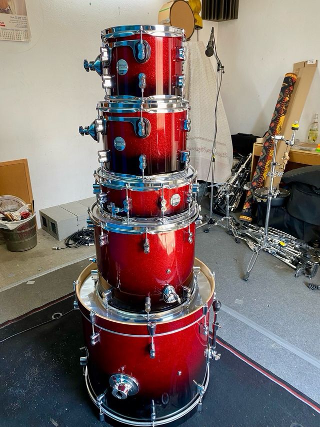 NUEVA Batería DW PDP CM5 Red Black