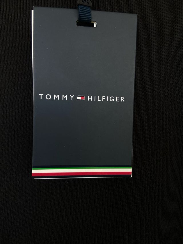 Tommy Hilfiger felpa nera uomo