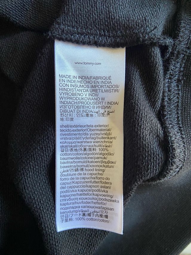 Tommy Hilfiger felpa nera uomo