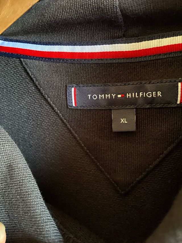 Tommy Hilfiger felpa nera uomo