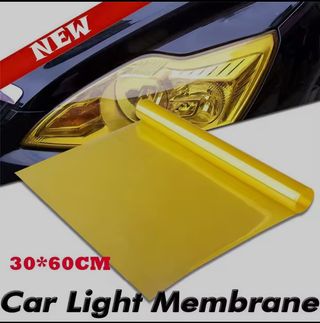 Lamina Vinilo Sticker PVC Faros Amarillo 60*30