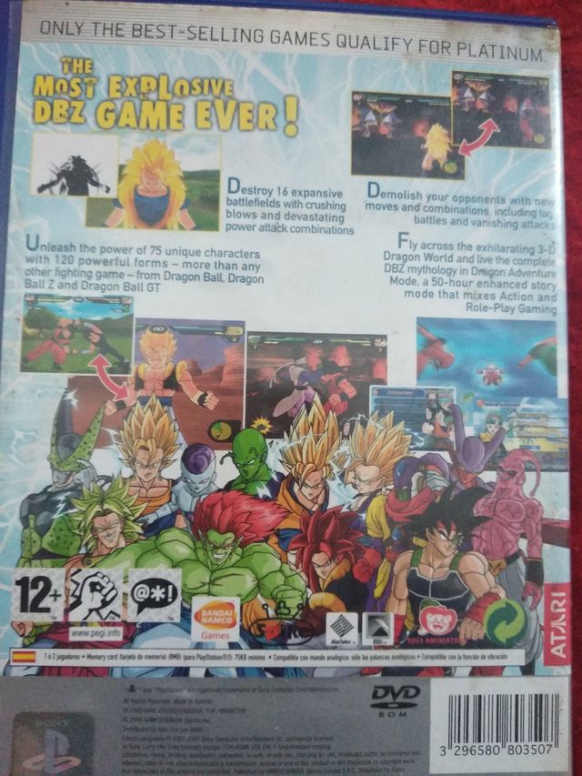 PS2 Dragon Ball Z Budokai 2 & Tenkaichi 2