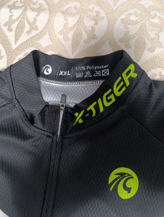 Guantes ciclismo y meillot XXL Marca X-Tiger - a e