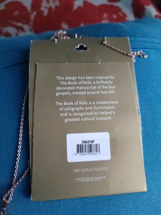 Colgante de Oro Rosa Libro de Kells