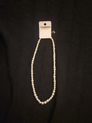 Collar perlas blanco - boda o fiesta.  madrina 