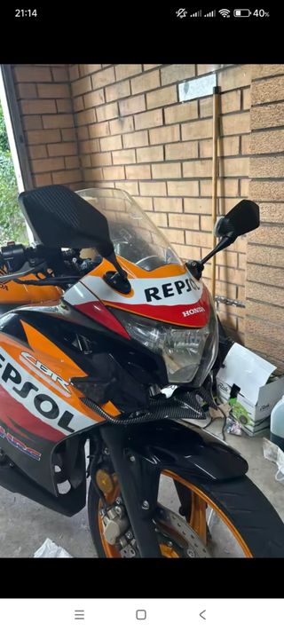 Espejos moto carbono universales - Yamaha Honda Ka