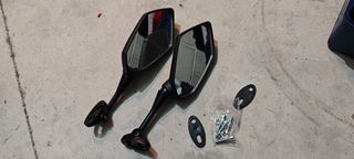 Espejos moto carbono universales - Yamaha Honda Ka