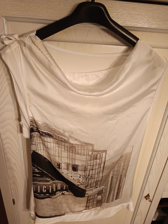 Maglia estiva bianca stampa