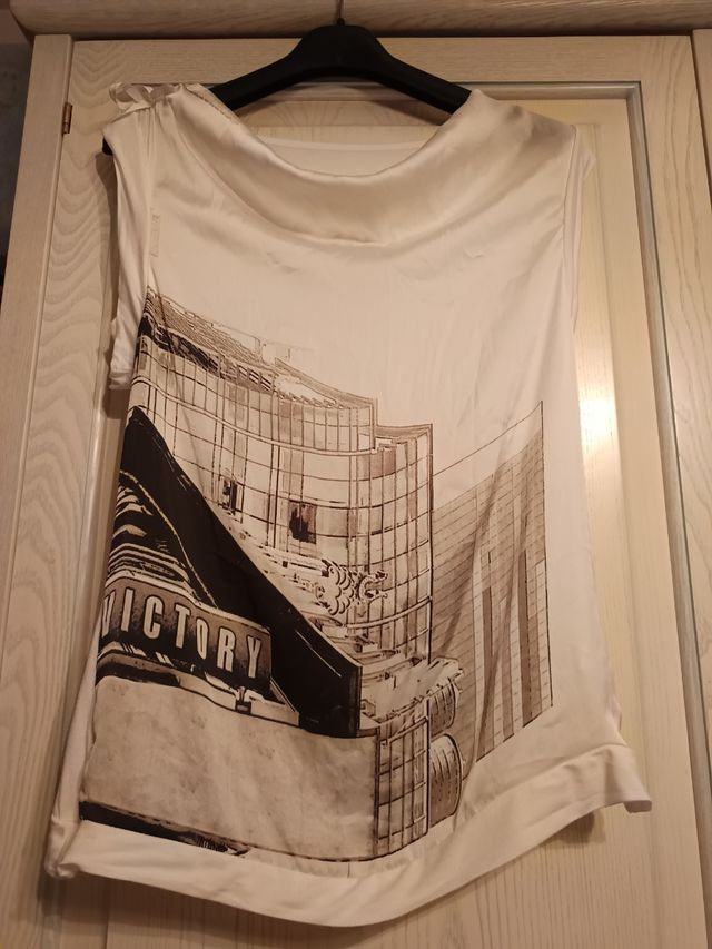 Maglia estiva bianca stampa