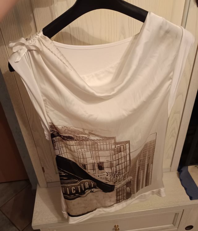 Maglia estiva bianca stampa