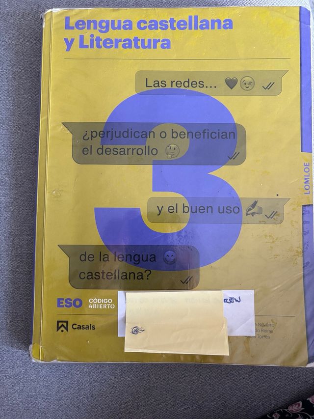 Lengua castellana y Literatura 3 ESO LOMLOE