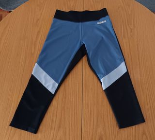 Leggins Adidas pirata - Azul/Negro
