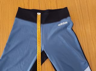 Leggins Adidas pirata - Azul/Negro