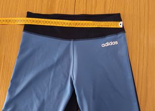 Leggins Adidas pirata - Azul/Negro