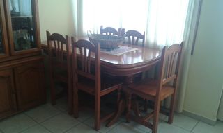 Comedor Pino Miel con 6 Sillas