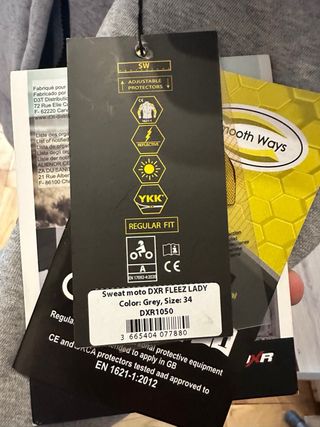 Chaqueta moto DXR FLEEZ Lady gris talla 34