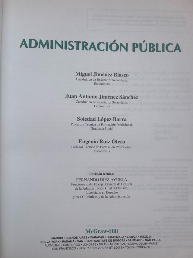 Administracion Publica Cf Superior (Spanish Edi...