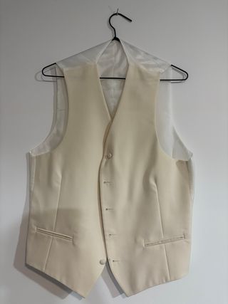 Traje novio blanco roto