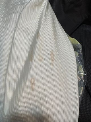 Traje novio blanco roto