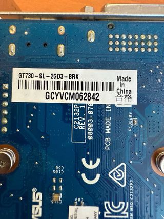 Gráfica ASUS GT 730 2GB DDR5