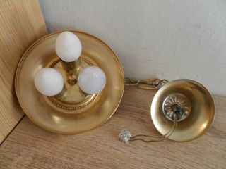 LÁMPARA DE TECHO DE BRONCE POR 12 EUROS