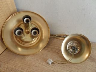 LÁMPARA DE TECHO DE BRONCE POR 12 EUROS