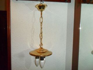 LÁMPARA DE TECHO DE BRONCE POR 12 EUROS