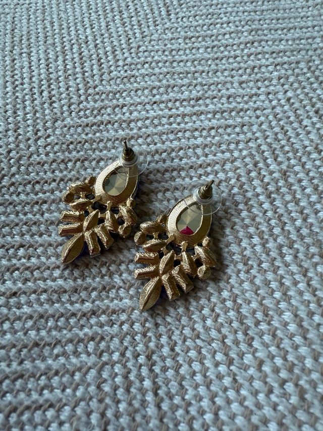 Pendientes azules y verdes