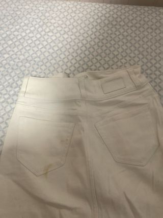 Mini Falda Vaquera Hollister Blanca