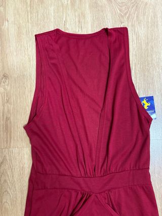 Vestido midi granate