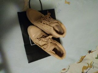 Botines Bershka beige 38 - cuña