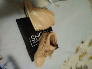 Botines Bershka beige 38 - cuña