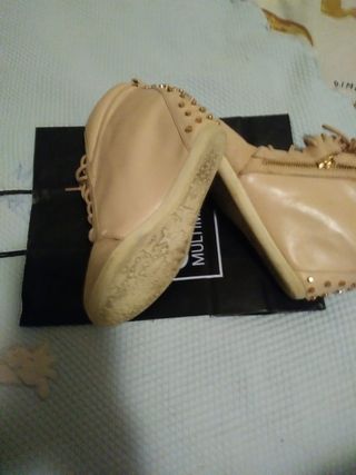 Botines Bershka beige 38 - cuña