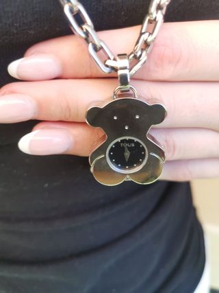 Collar reloj acero tous