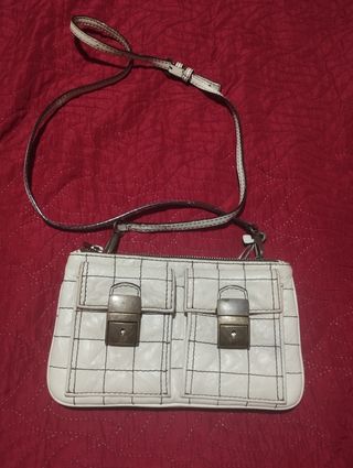 Bolso bandolera Purificación García blanco