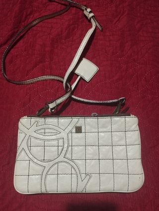 Bolso bandolera Purificación García blanco