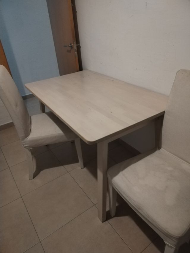 Mesa madera blanca