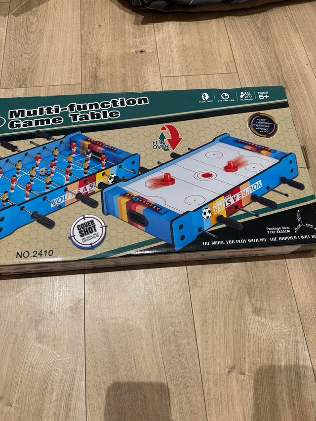 Mesa juego 2x1 futbolín hockey