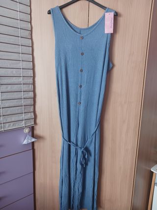 Mono largo verano  azul sin usar - M/L