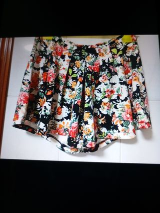 Short Falda Flores