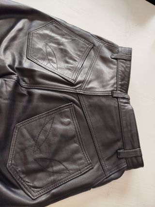 Pantalones cuero mujer - Talla S